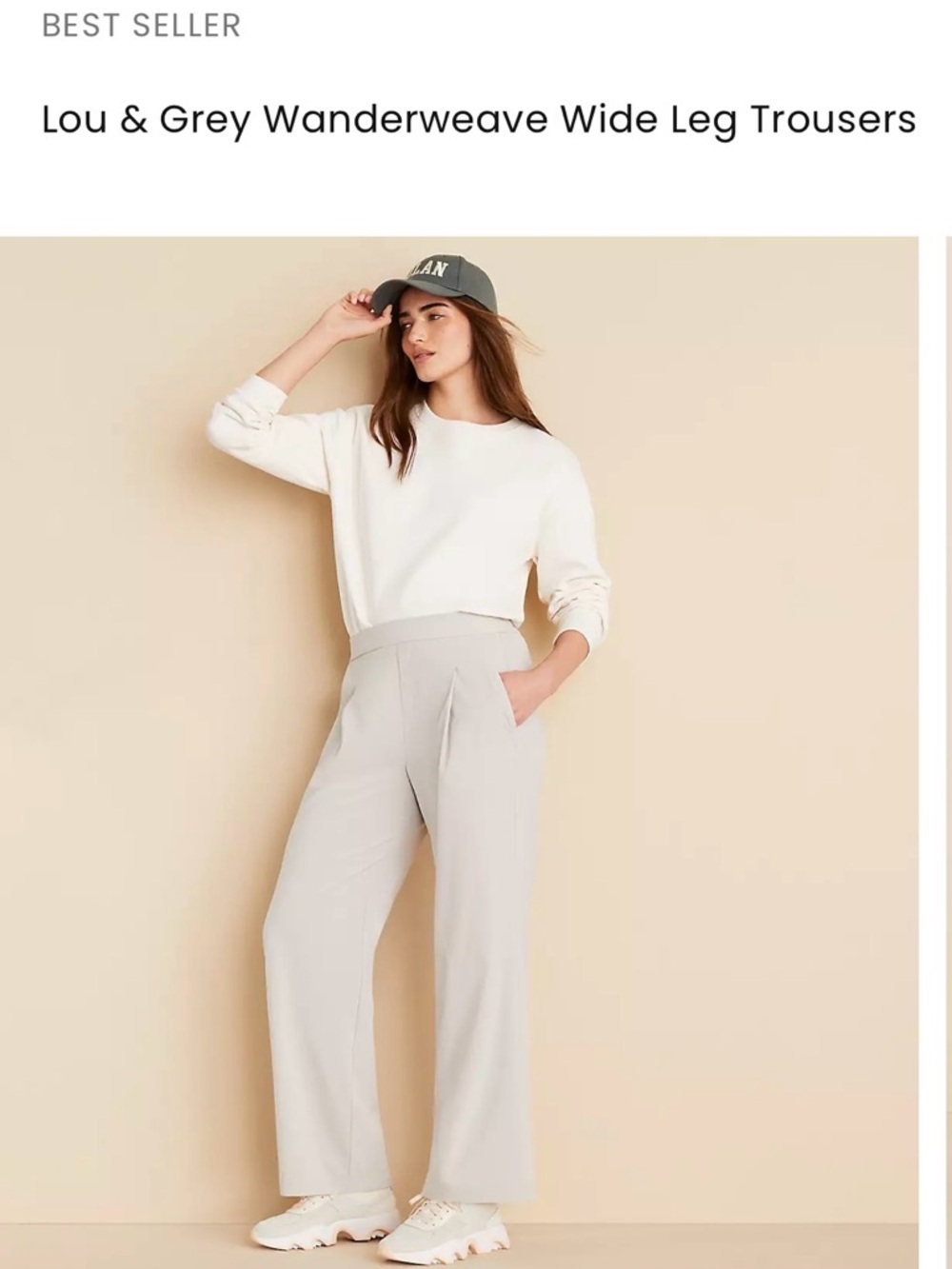 Loft Lou & Gray NWT Wanderweave Straight Leg Trouser Athletic Gray Size Small P